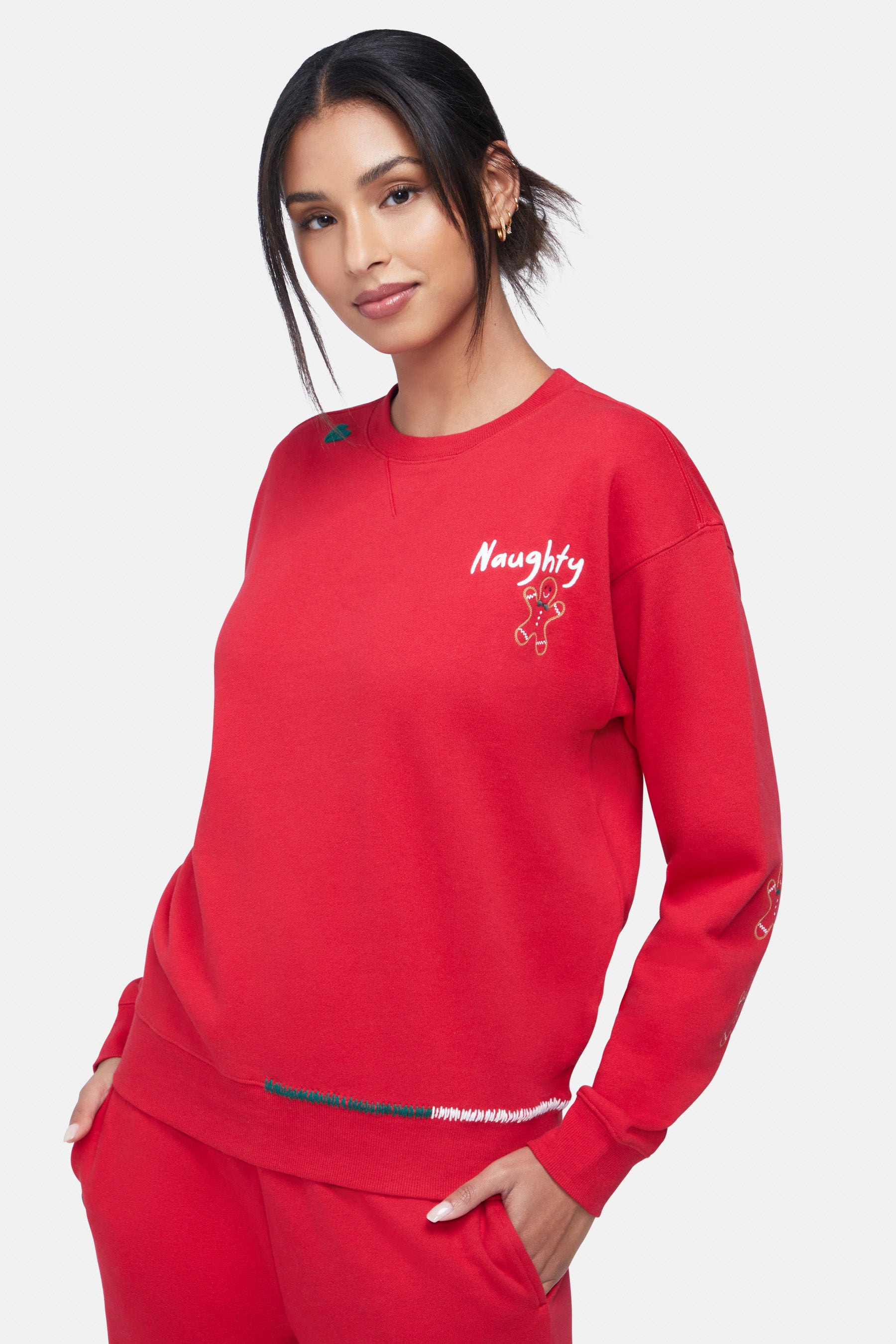 Women's Red Sweatshirts & Sweatpants