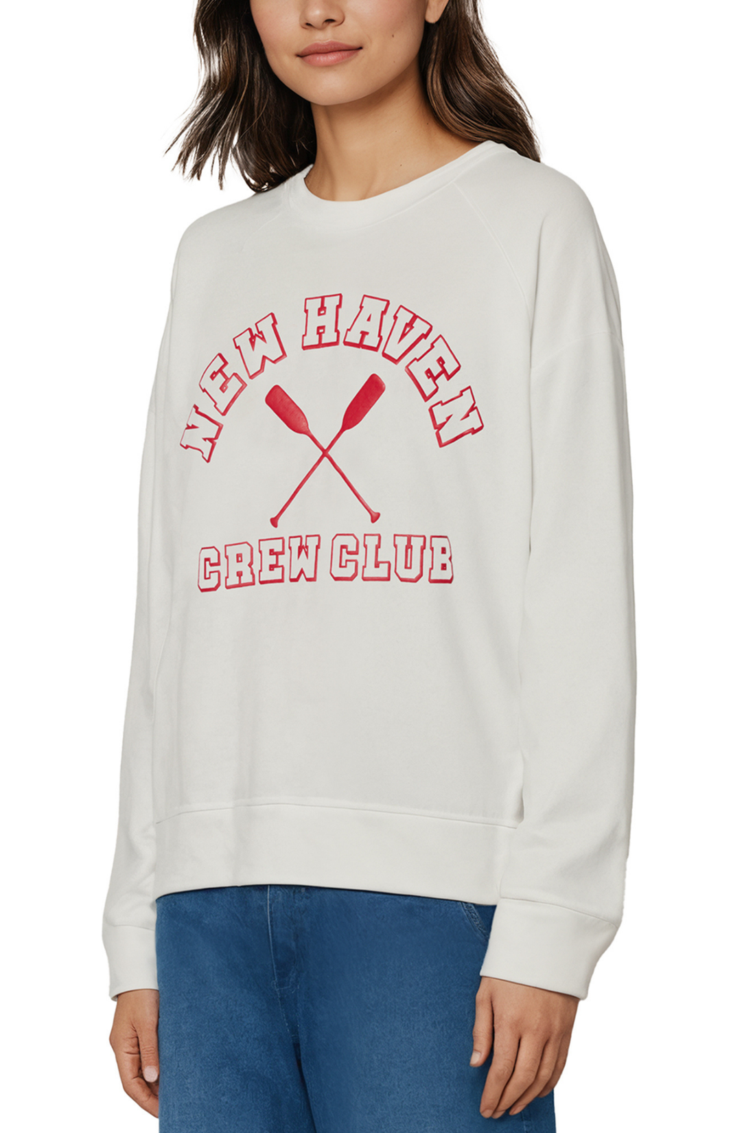 Crew Club Keely Raglan Sweatshirt | Snow White