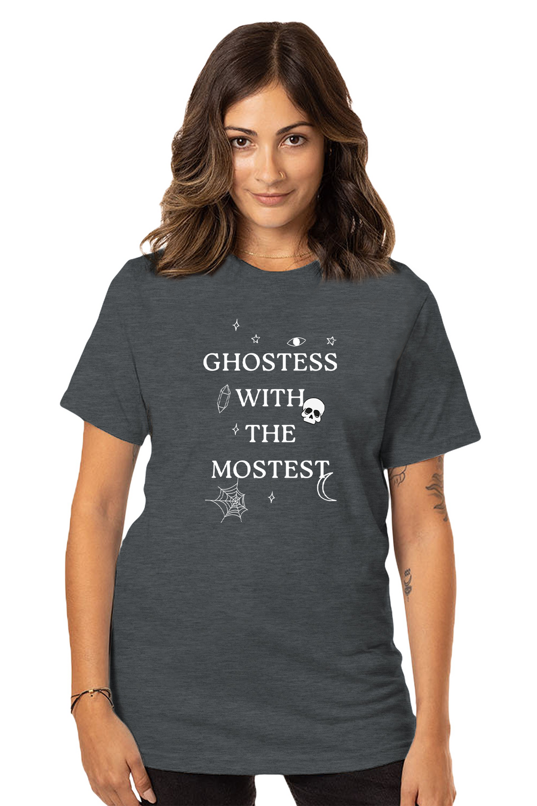 Ghostess Tee | Organic Charcoal