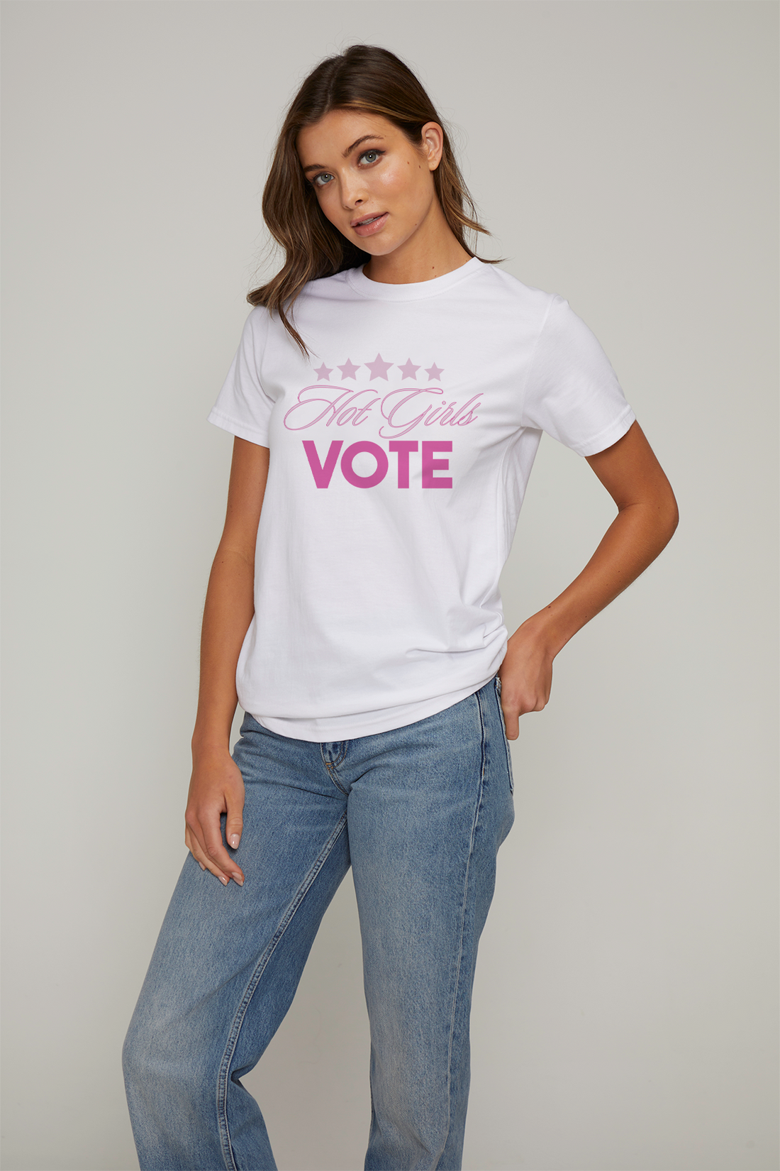 Hot Girls Vote | Organic White