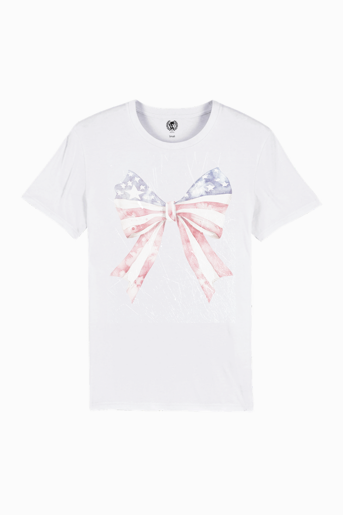 Patriotic Bow | Organic White