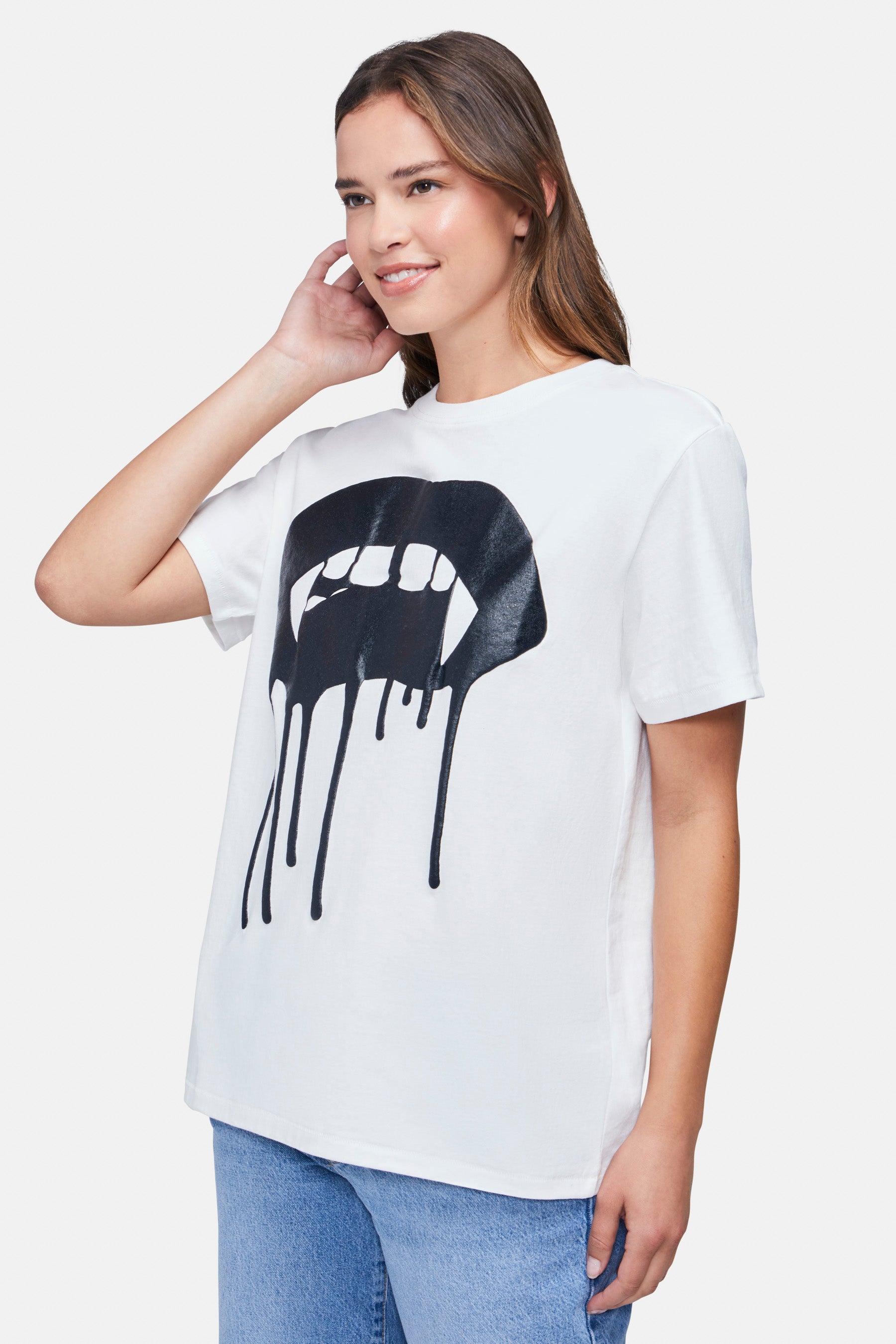 Saint laurent clearance lips t shirt