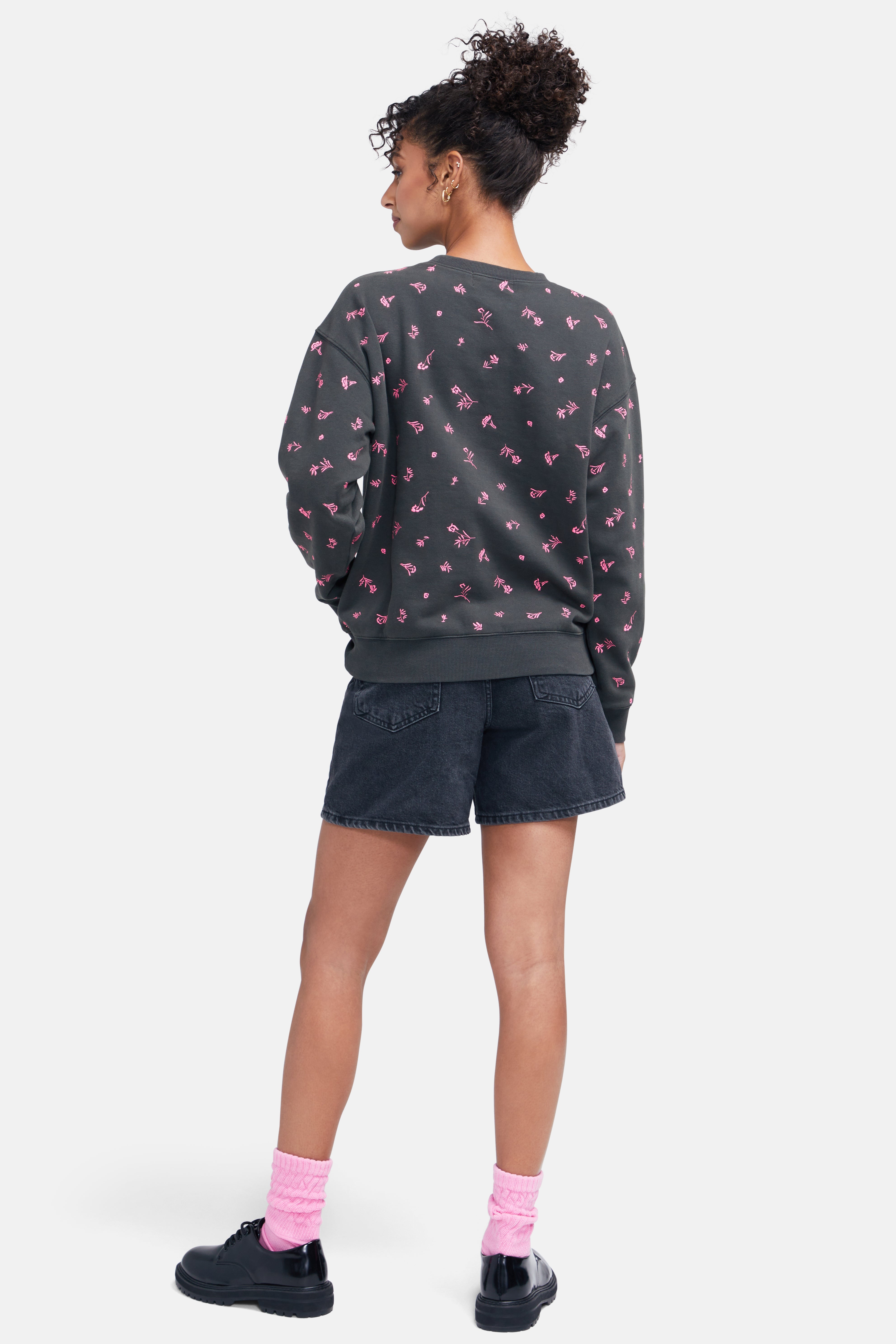 Wildfox Fruity offers Fader Embroidered Fruit Pattern Crewneck sz M