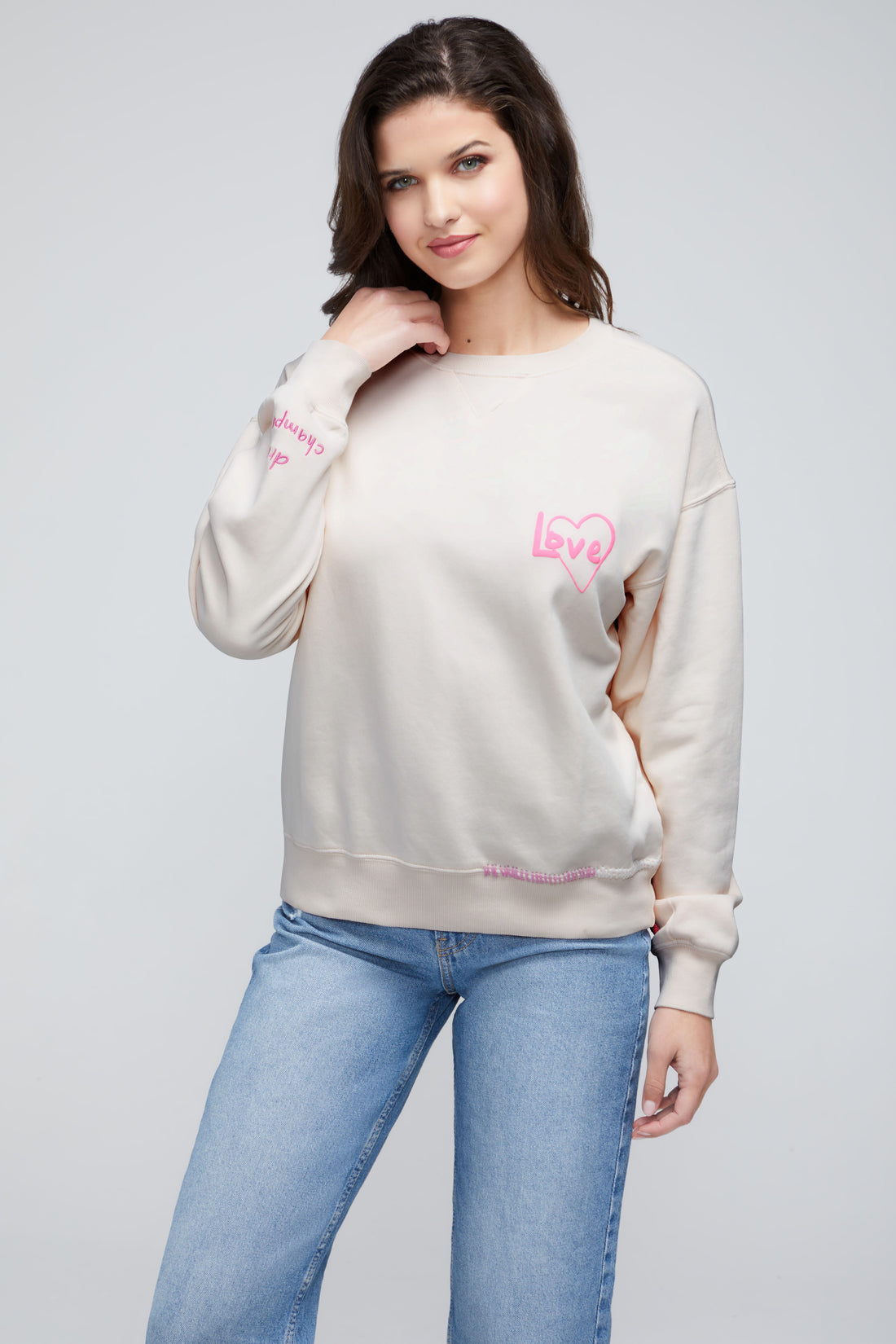Wildfox Pink Black Leopard Print Pullover Sweatshirt Sz L