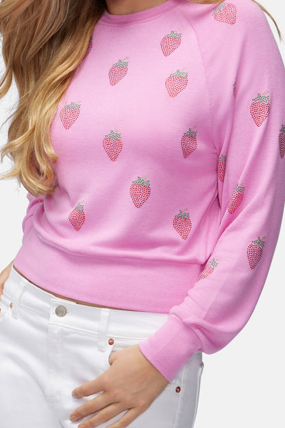 Strawberry Bridget Sweater | Cyclamen