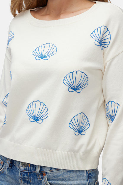 Seashell Sweater | Gardenia