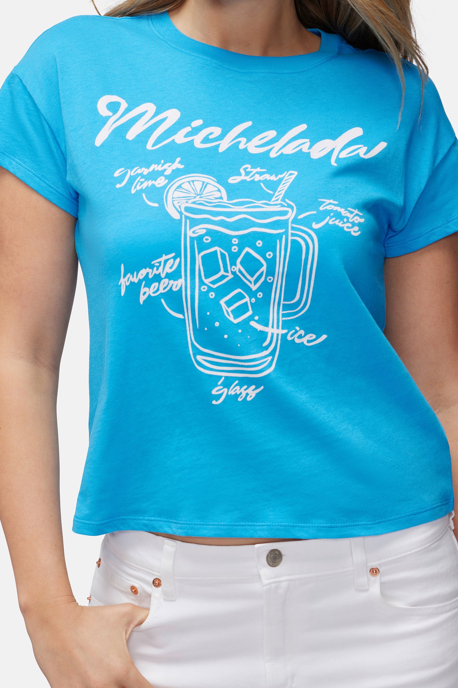 Michelada Chrissy Tee | Malibu Blue