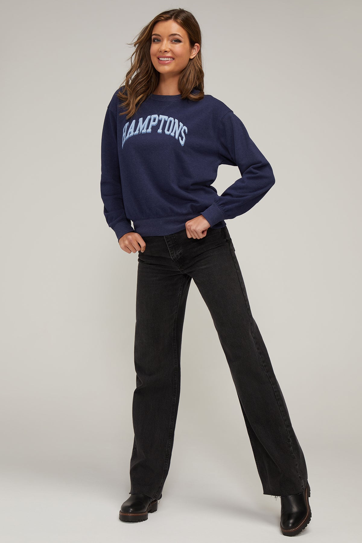 Hamptons Cody Sweatshirt | Heather Peacoat