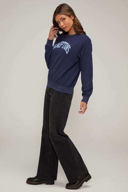 Hamptons Cody Sweatshirt | Heather Peacoat