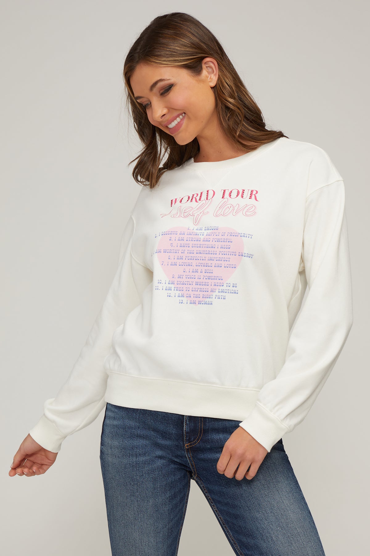 Self Love World Tour Cody Sweatshirt | Snow White