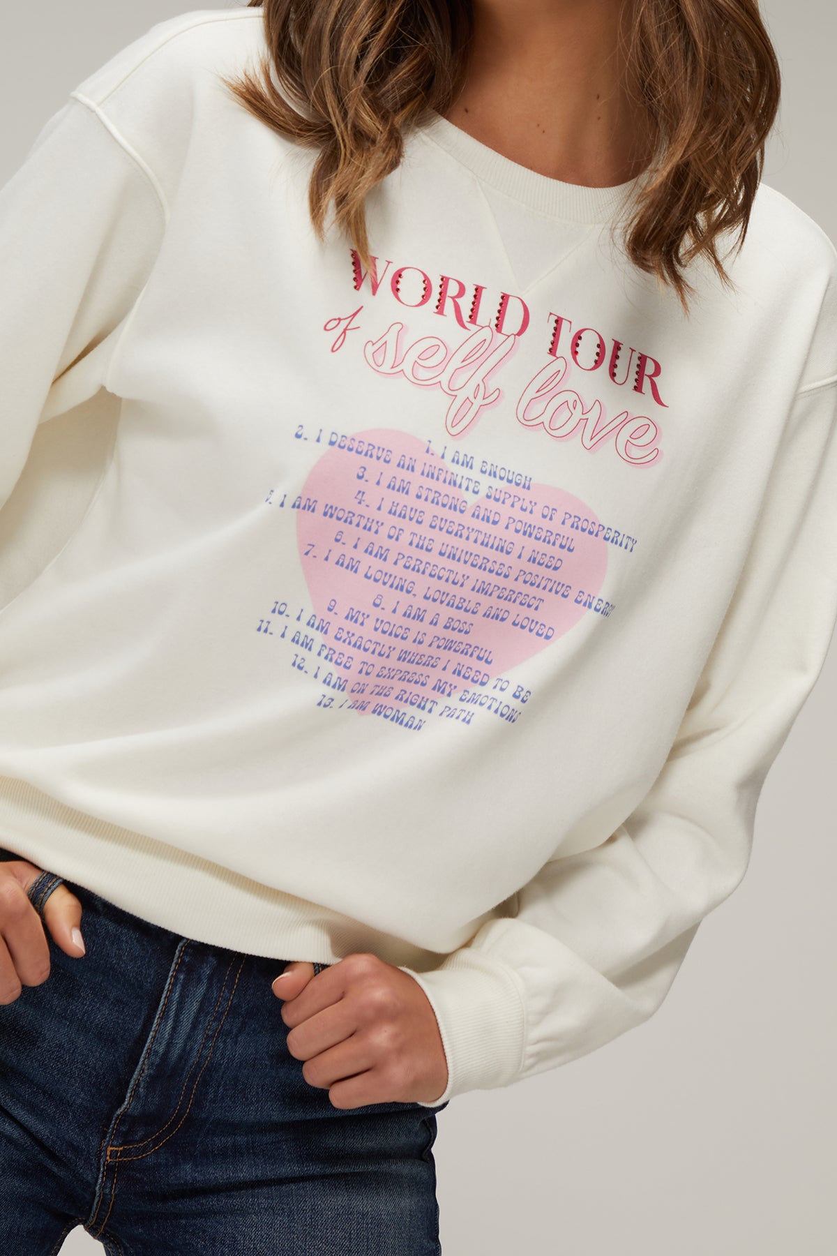 Self Love World Tour Cody Sweatshirt | Snow White