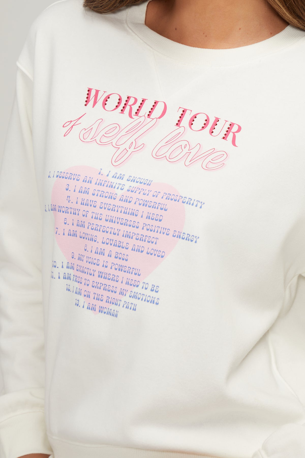 Self Love World Tour Cody Sweatshirt | Snow White