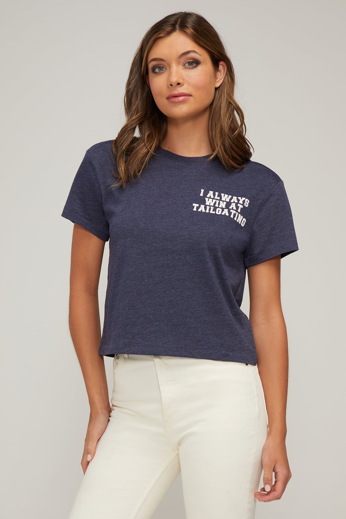 Tailgate With Me Jamie Tee | Heather Peacoat