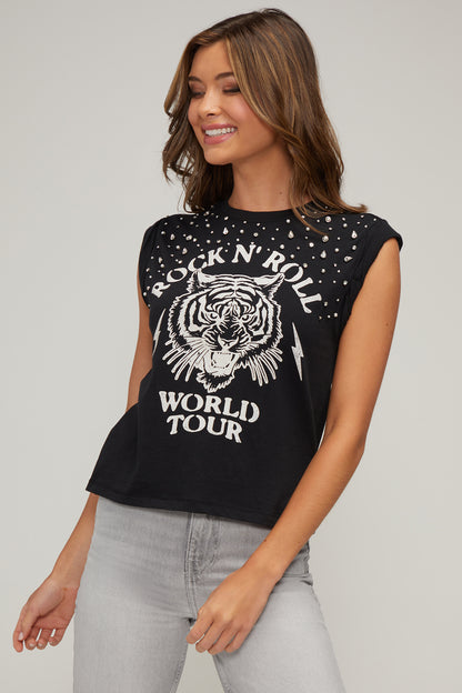 Rock N Roll Anabelle Tank | Black Beauty