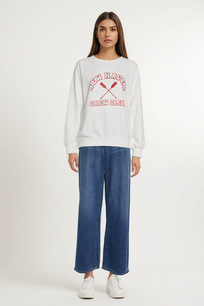 Crew Club Keely Raglan Sweatshirt | Snow White