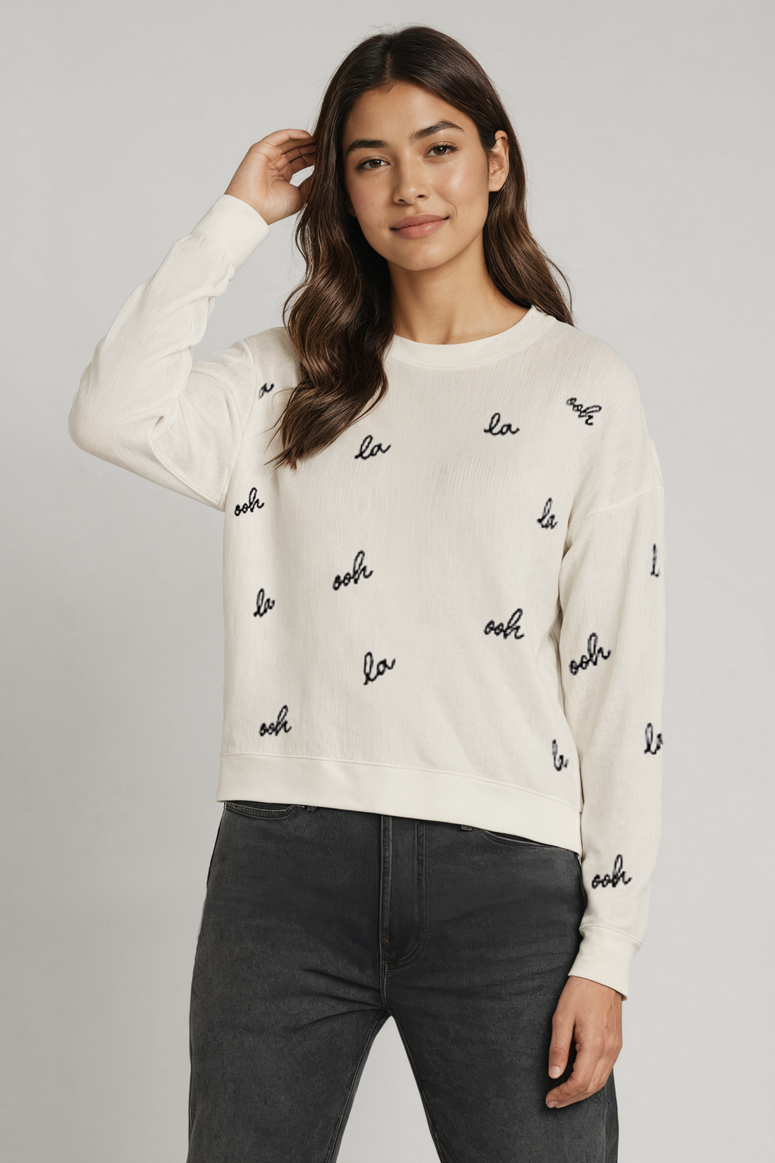 Ohh La La Bailey Sweater | Snow White