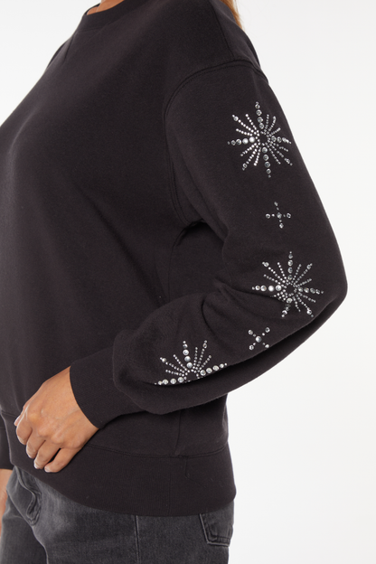 Snowflake Cody Sweatshirt | Black Beauty