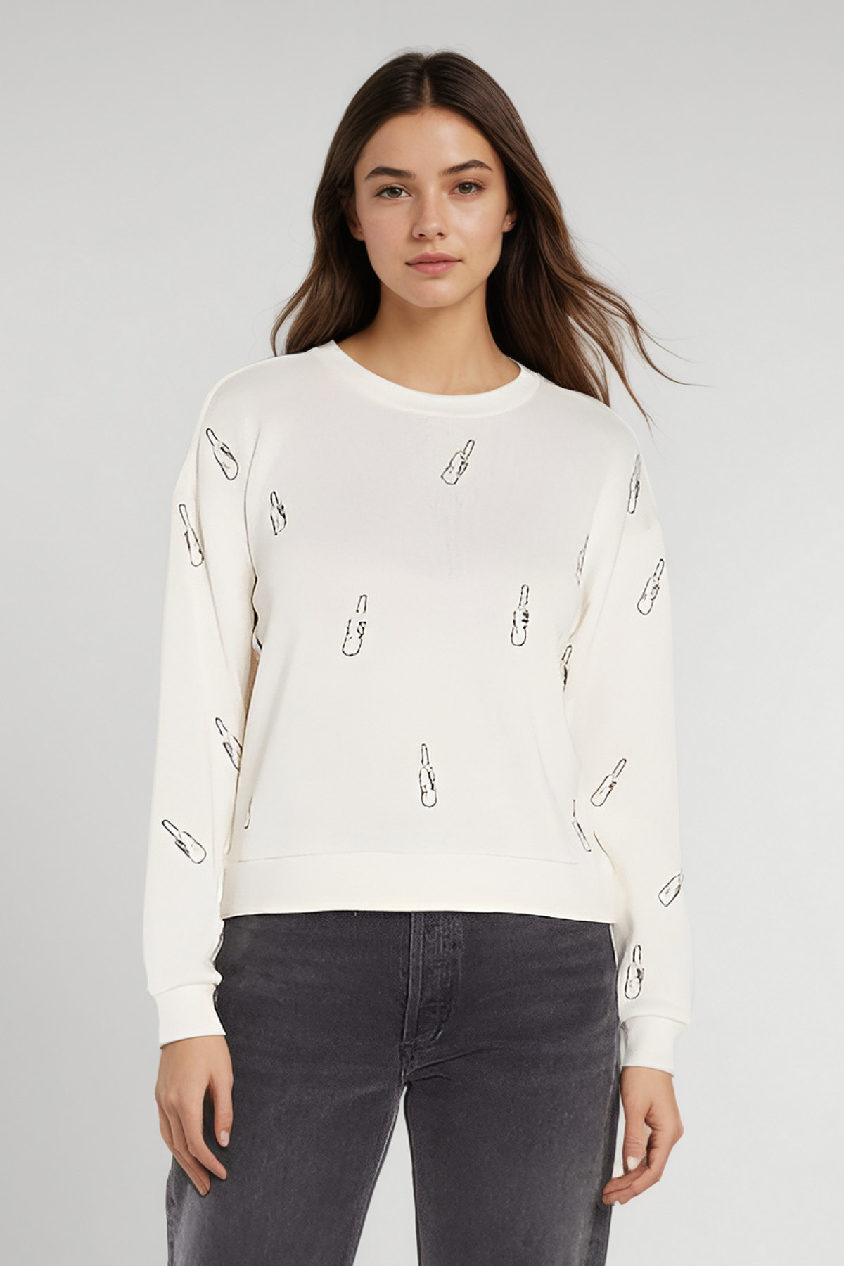 Poppin Bottles Bailey Sweater | Snow White