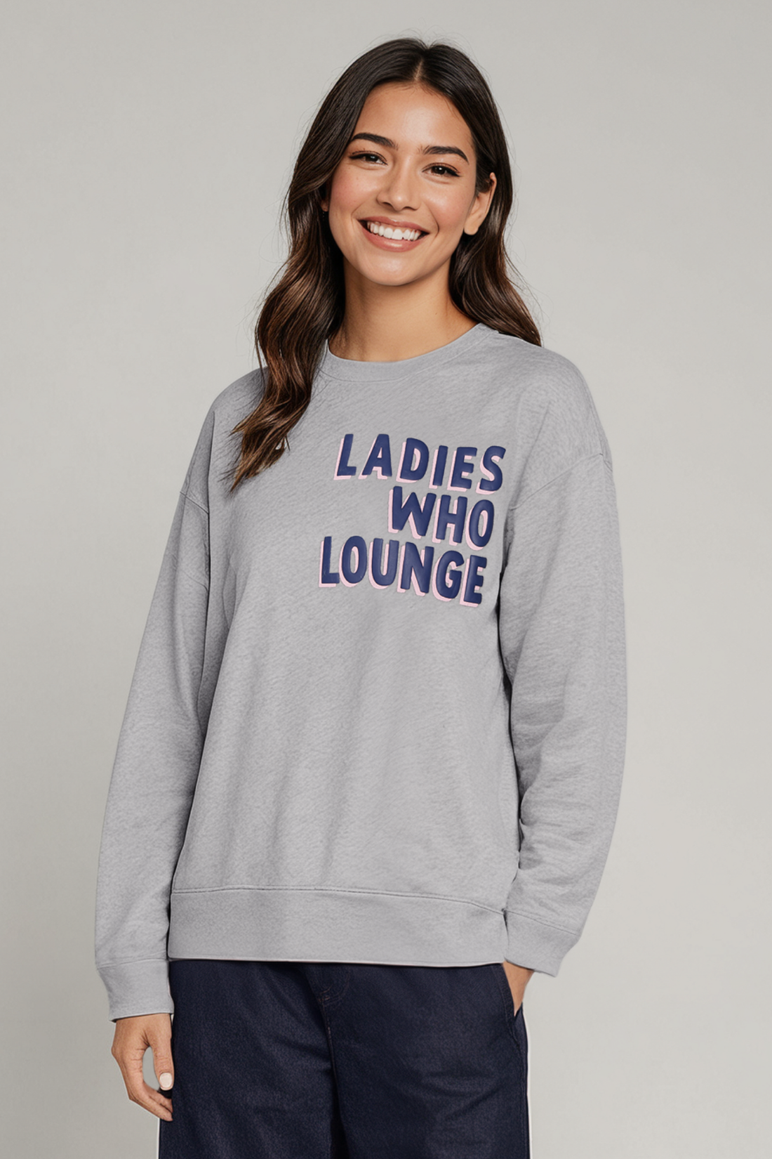 Lounge Ladies Cody Sweatshirt | Heather Grey