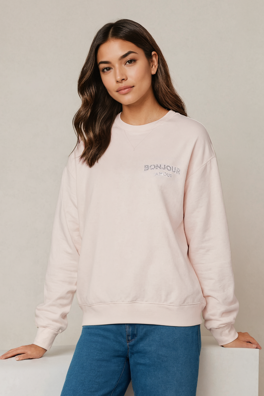 Bonjour Cody Sweatshirt | Mauve Chalk