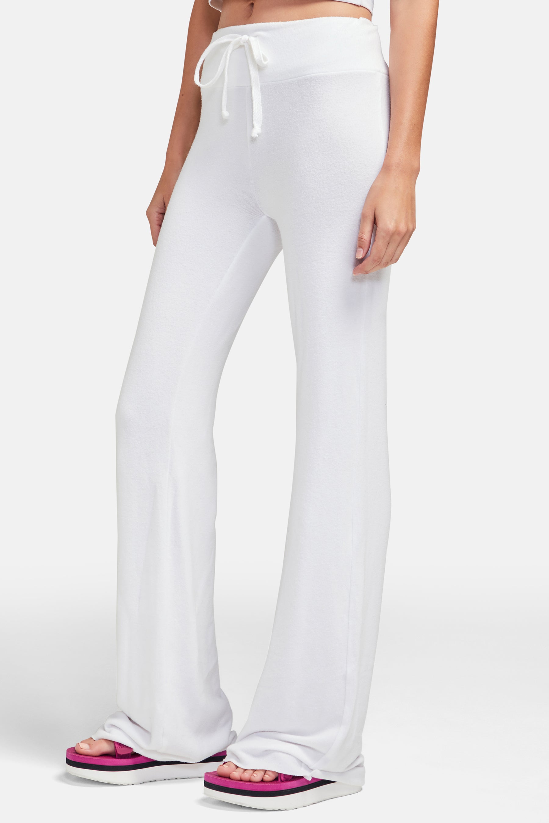 Women s Tennis Club Sweat Pants in Clean White Wildfox Couture